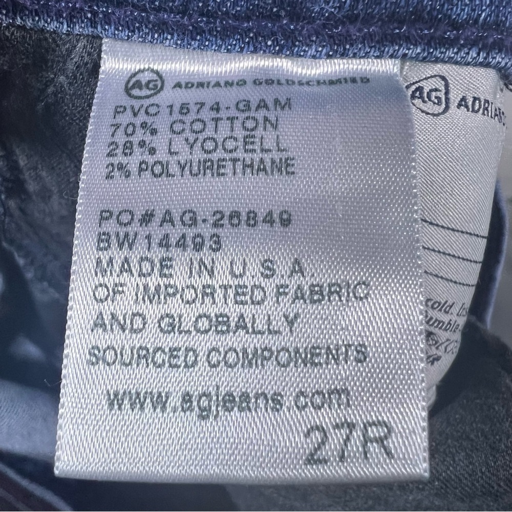 AG Adriano Goldschmied The Nolan Relaxed Slim Jeans Size 27R - Picture 4 of 4